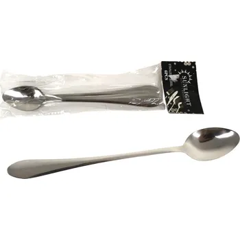 Příbor Hladké příbory Ocelové lžičky DŁUGIELATTE, sada 6 ks, 19,5 cm