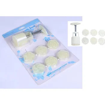 Vykrajovátko Kovové formičky, vykrajovátka na cukroví, sada 7 ks na blistru 28x20 cm PRŮMĚR 5,5 cm L-035