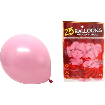 Latexové balónky 10 palců RŮŽOVÉ sada 25 ks cca 25 cm 55 g