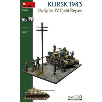 Plastikový model 1:35 KURSK 1943. Pz.Kpfw. IV Field Repair. BIG SET