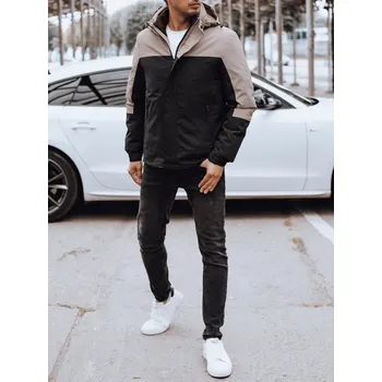 Pánská zimní bunda s kapucí Dstreet TX4896 - výprodej Barva: Černá, Velikost: 2XL