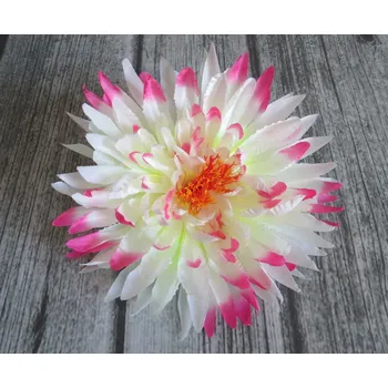 umělá květina Umělá květina DALIA STRZĘPIASTA krémová s růžovými konci 27 cm - 1 ks