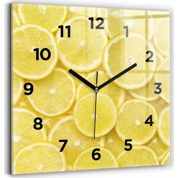 Hodiny Nástěnné hodiny Wallfluent žluté 30 cm