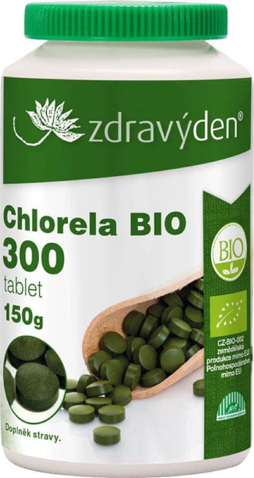 Zdravý den Chlorella BIO 300 tablet 150 g Detox a vitalita