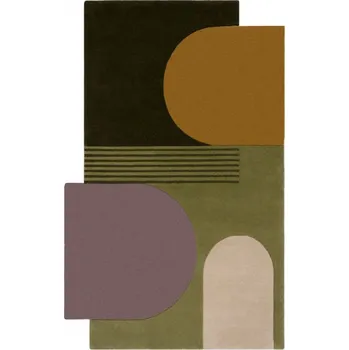 Kusový koberec Abstract Lozenge Green/Multi - doprava zdarma