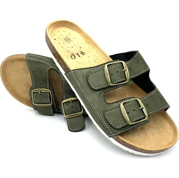 Pánské pantofle Pánské korkové biopantofle khaki Velikost: 43