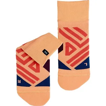 Dámské oblečení Dámské ponožky On Running Mid Sock - Coral/Navy Velikost: 42/43