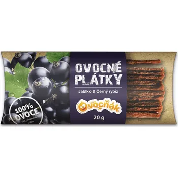 Sušená potravina Grizly Ovocňák Ovocné plátky jablko a černý rybíz 20g Datum spotřeby 26.11.2025