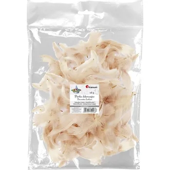 Pírka, Peří, SVĚTLE BÉŽOVÁ, 5-12 cm, 16g/bal.