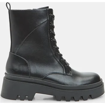 Dámská zimní obuv Baťa dámské kotníkové boty s podrážkou track Baťa černé, vel. 41