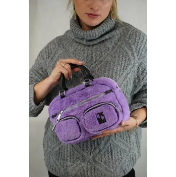 Kabelka Dámská textilní kabelka Pepe Moll fialová