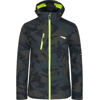 Pánská softshellová bunda Nine Worths Pracovní bunda Borel, pánská, vel.: XXL, softshell, polyester, elastan, khaki 1511CAMO2XL