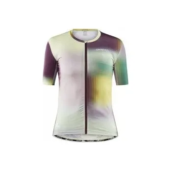 cyklistický dres CRAFT ADV Aero W zelená s fialovou 1910549-007435 S; Zelená dres + DÁREK DLE VÝBĚRU!