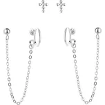 MOISS Sada stříbrných náušnic E0004299 + 2 měsíce na vrácení zboží