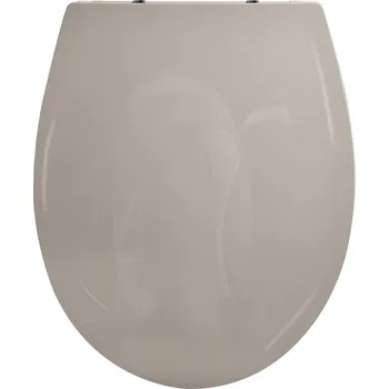 Sada koupelnových doplňků MSV-SPIRELLA S.A.S. Spirella WC prkénko BROOKE, šedohnědé, recklovaný plast