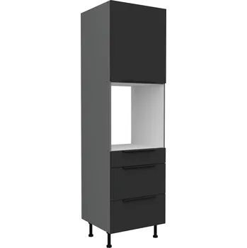 Stolarz Lempert Kuchyňská skříň pro vestavné spotřebiče Aria ANT 60 DPS-210 3S1F PREMIUM BOX Zvolte barvu dvířek: černá