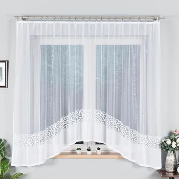 Záclona Bílá žakárová záclona DANIELA 300x170 cm