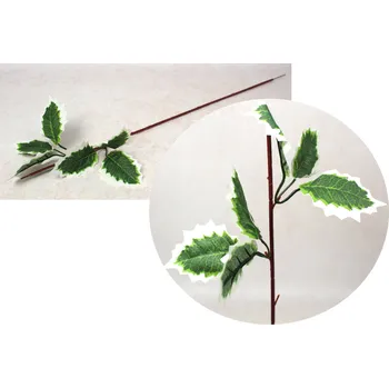 Vánoční dekorace Stonek, korpus pro vánoční hvězdu, vánoční hvězda 60 cm zeleno-bílé listy