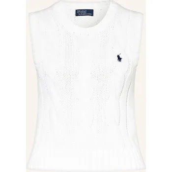 Dámská vesta Polo Ralph Lauren Dámská Pletená Vesta, bílá, 38