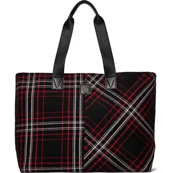 Kabelka Victoria's Secret taška Plaid Tote