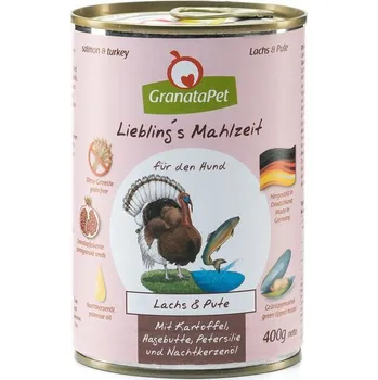 Krmivo pro psa GranataPet Losos & krůta s bramborami, šípky, petrželí a pupalkovým olejem balení 400 g