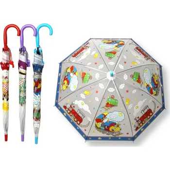 Skládací dětský deštník FOLIOWY, hůl 8 drátů (průměr 80 cm, délka 65 cm) MIX VZORŮ