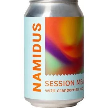 Medovina Lietuviškas Midus - Namidus (brusinková nízkoalkoholická medovina) - 0,33 l 6%, plechovka