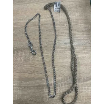 Vodítko pro psa Vodítko řetízkové mamá plemena 120-130cm Barva: béžová