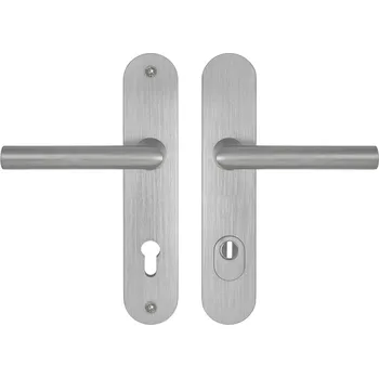 MPK - SECURO A01 PLUS - SO FAVORIT PZ PLUS s otvorem pro vložku, 90 mm, 75 - 85 mm, klika/klika F9 - Nerez elox