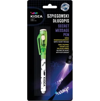 KIDEA Špionážní UV pero 13 cm MIX BAREV - 1 ks