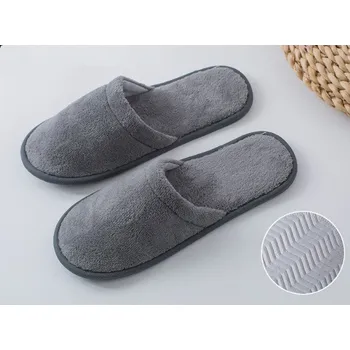 Pánské pantofle Pánské domácí pantofle hladké univerzální velikost ŠEDÉ
