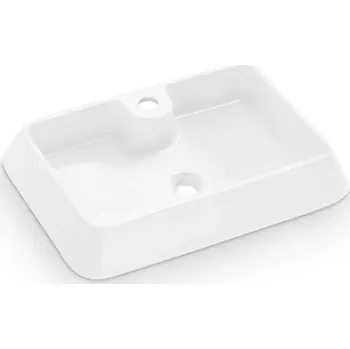 Bathco 4004 - Umyvadlo na desku GALICIA 60x40 cm porcelán/bílá