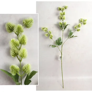 umělá květina Větvička ČESNEK výška 82 cm, 3 ramena světle ZELENÁ