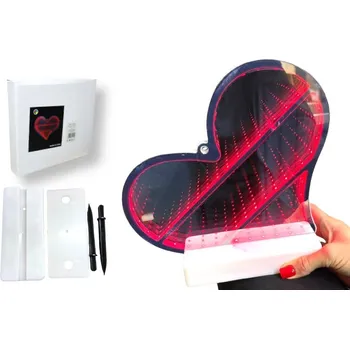 3D LED dekorace SRDCE 26x21 cm