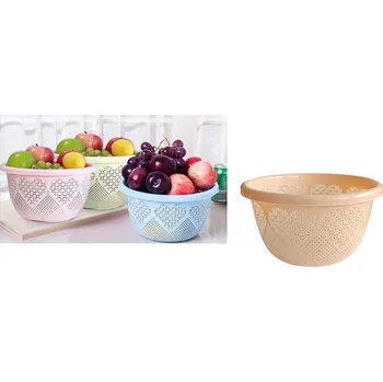 Košík, miska s otvory, plast, 18,5 x 10 cm