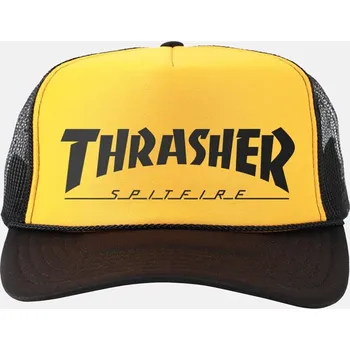 Kšiltovka Kšiltovka Thrasher X Spitfire Trucker - Black/Gold/Black