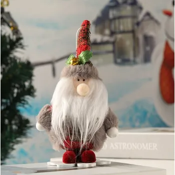 Vánoční dekorace Vánoční přívěsek na sněhové vločce SANTA CLAUS 17x12 cm