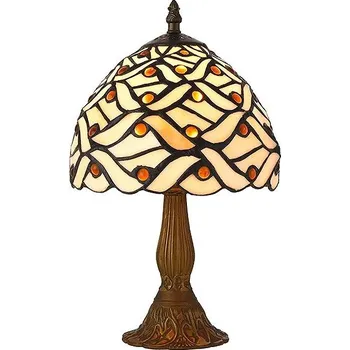 Žárovka Luxera Prezent Tiffany 224 1xE14 40 W, stolní vitrážová lampa