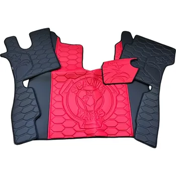 Ochranný autopotah Podlaha SCANIA VABIS NTG R (odpružená/odpružená)- černá/červená