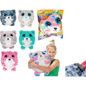 Dětské zboží Míček zvířátko nafukovací plyš 30cm mix druhů v sáčku 12m+