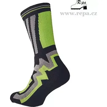 pracovní ponožka CERVA KNOX LONG ponožky černá/žlutá 45-46