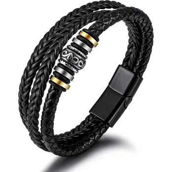 Náramek Impress Jewelry Vikings 2205231650301969s2  černý 21,5 cm