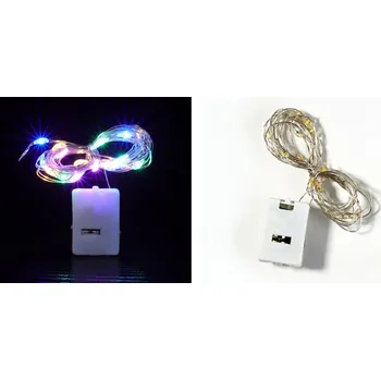 Vánoce Světýlka na drátku 20 LED (na baterie) – MULTIKOLOR