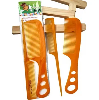 Tradiční hřeben na vlasy s rukojetí a hřeben na modelování vlasů, sada 2 ks