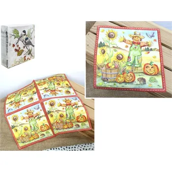 Papírový ubrousek Papírové ubrousky 33x33 cm STRACH NA WRÓBLE - sada 40 ks