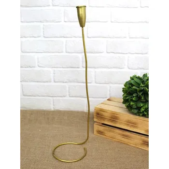 Svícen Kovový svícen 47x11,5 cm ZLATÝ