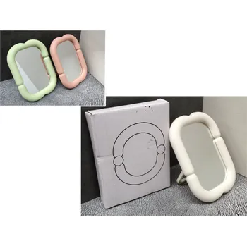 Zrcadlo Zrcadlo, zrcadlo s plastovým asymetrickým rámem 18x14 cm MIX BAREV jednostranné