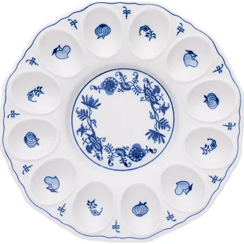 Český porcelán a.s. Podnos párty na vejce 24,3 cm cibulák