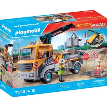 Stavebnice Playmobil Playmobil 71750 Nákladní auto s jeřábem