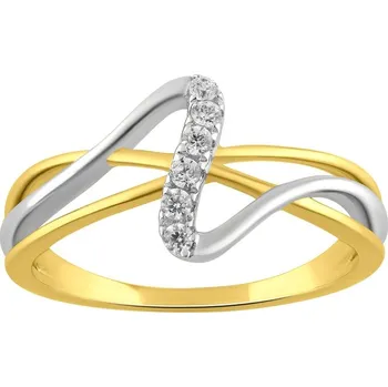 Prsten Zlatý prsten s lab-grown diamanty Emely